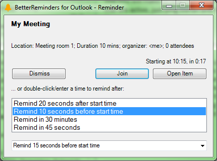 outlook reminders not dismissing